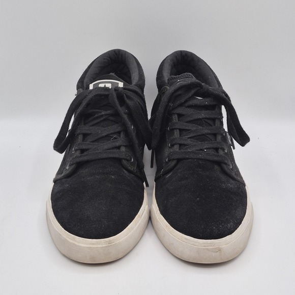 Converse All Star Shoes Mens Size 11 Black Leather Mid Top Casual Sneakers - Picture 6 of 13